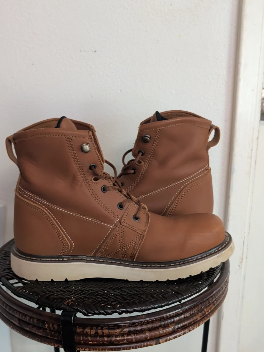 Ariat Rebar Wedge Soft Toe Leather Boots Men Size 11.5 D